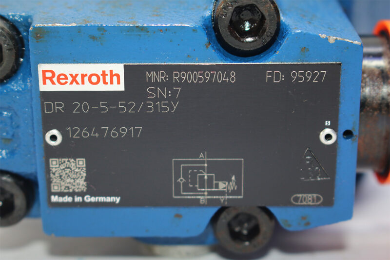 REXROTH R900597048 PRESSURE REDUCING VALVE DR20-5-52/315Y