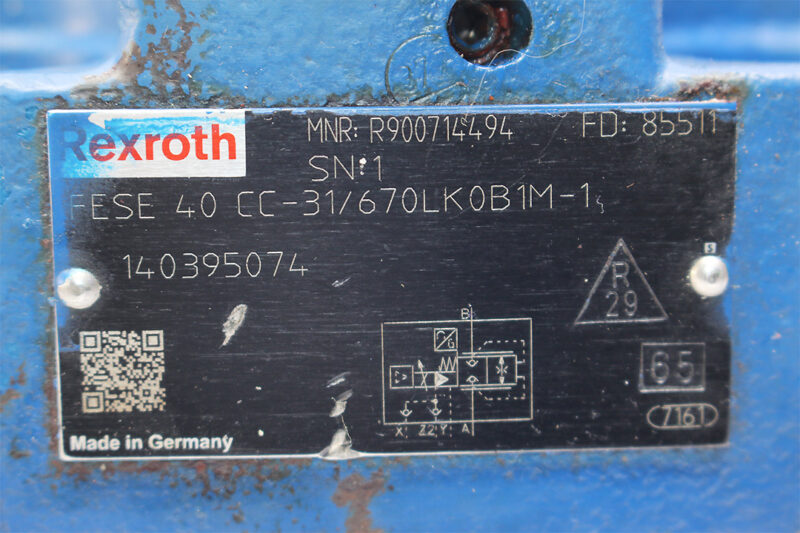 REXROTH R900714494 2-WAY PROPORTIONAL THROTTLE VALVE FESE 40 CC-31/670LK0B1M-1