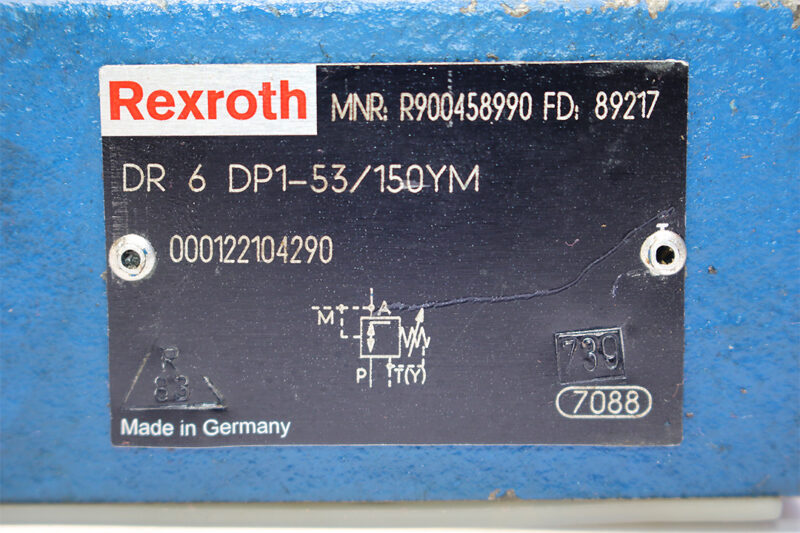 REXROTH R900458990 PRESSURE REDUCING VALVE DR6DP1-53/150YM