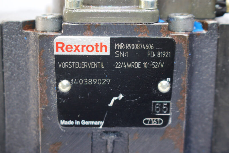 REXROTH R900874606,22/4WRDE 10-52/V PILOT VALVE R900971441