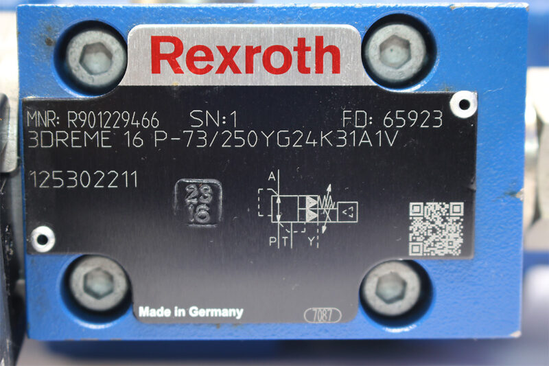 REXROTH R901229466 PROPORTIONAL PRESSURE REDUCING VALVE 3DREME 16 P-73/250YG24K31A1V