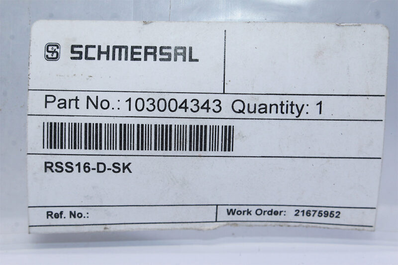 SCHMERSAL RSS16-D-SK Safety sensors 103004343