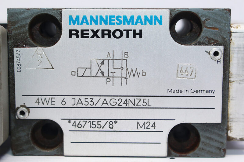 REXROTH 4WE 6 JA53/AG24NZ5L SOLENOID OPERATED DIRECTIONAL VALVE