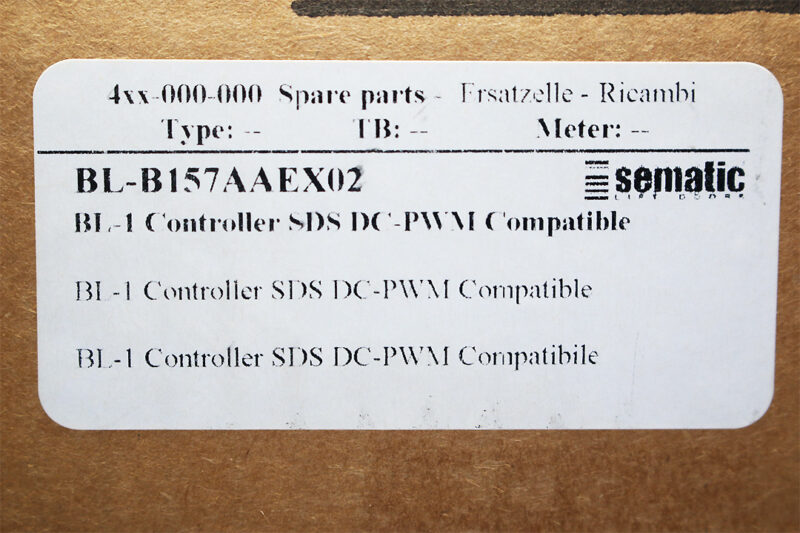 SEMATIC BL-B157AAEX02 CONTROLLER SDS DC-PWM B157AAEX02