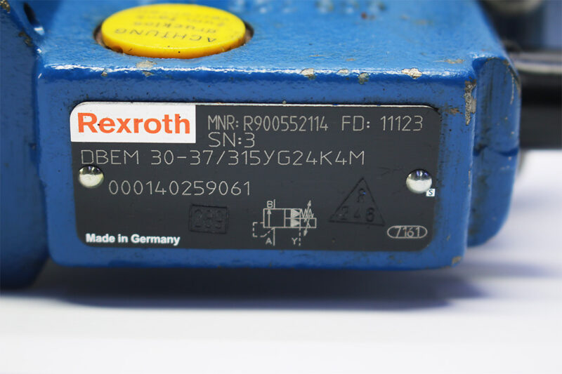 REXROTH R900552114 PROPORTIONAL RELIEF VALVE DBEM 30-37/315YG24K4M