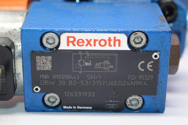 REXROTH R901208443 PRESSURE RELIEF VALVE DBW30B2-52/315YU6EG24N9K4