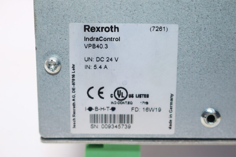 REXTOTH VPB40.3D1M-4G0-NN-D4D-HN-NN-FW INDRA CONTROL R911173728