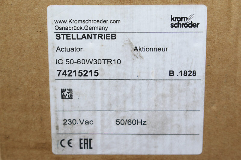 KROM SCHRODER IC 50-60W30TR10 ACTUATOR 74215215