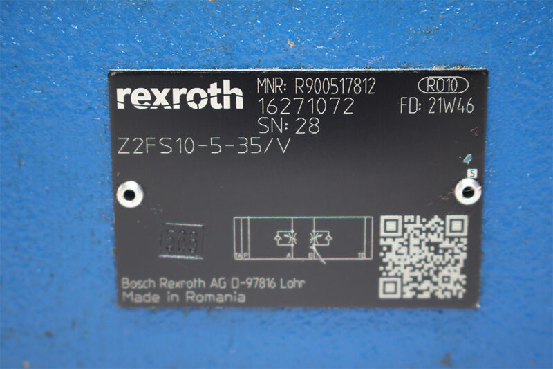 REXROTH R900517812 THROTTLE CHECK VALVE Z2FS10-5-34/V