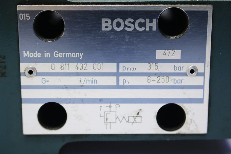 BOSCH 0 811 402 001 PROPORTIONAL PRESSURE RELIEF VALVE