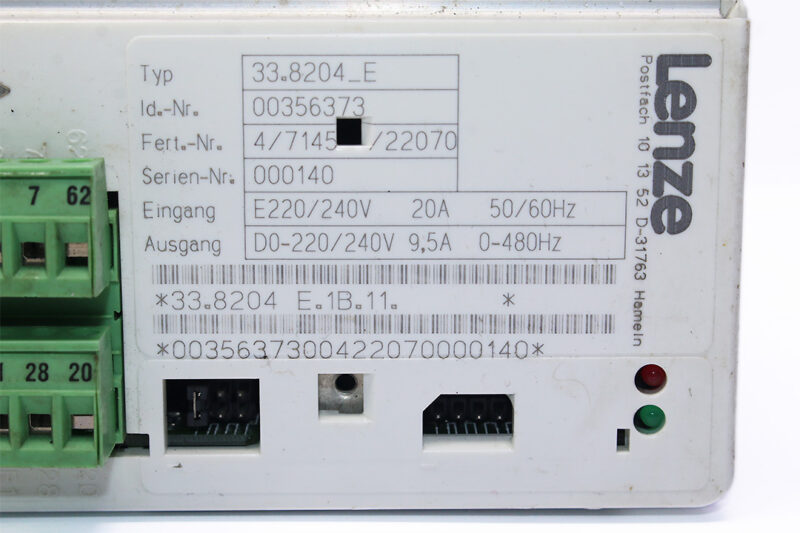 LENZE 33.8204-E FREQUENCY INVERTER