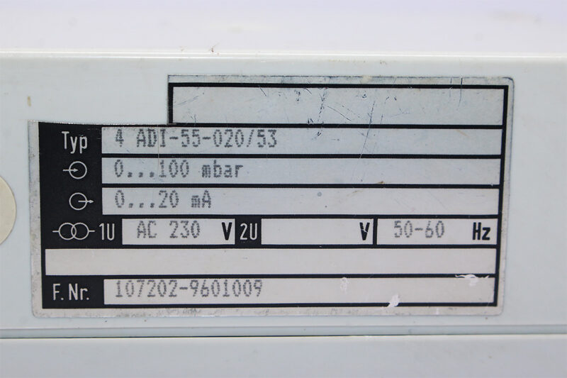 JUMO 4 ADI-55-020/53 DIFFERENTIAL PRESSURE TRANSMITTER 0…0.1 bar