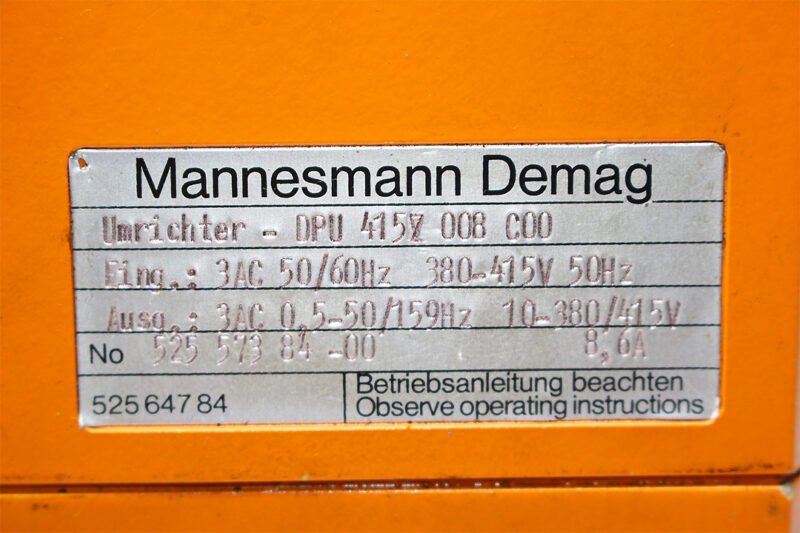 DEMAG DPU 415Z 008 C00 CONVERTER 52557384-00