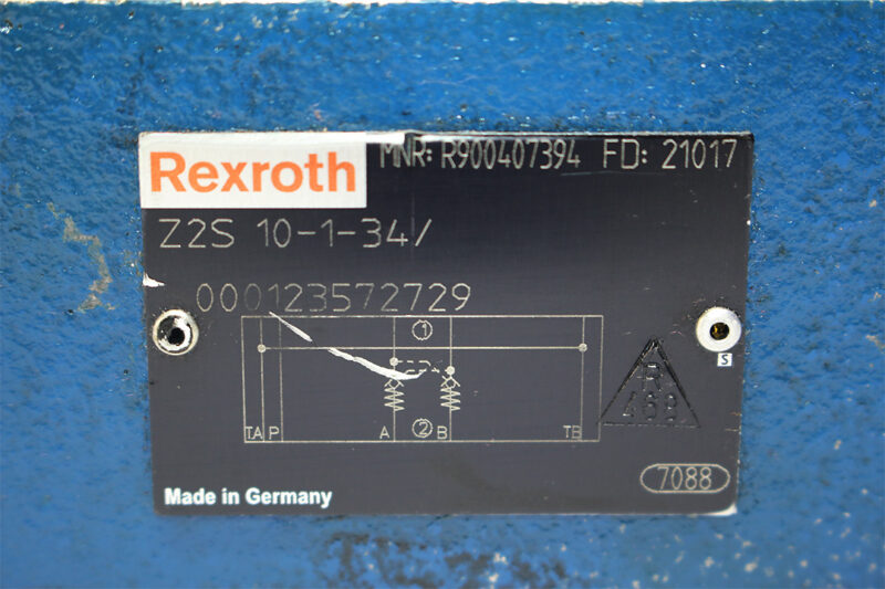 REXROTH R900407394 CHECK VALVE SANDWICH PLATE Z2S10-1-34/