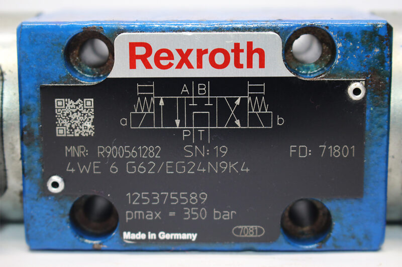 REXROTH R900561282 DIRECTIONAL CONTROL VALVE 4WE6G62/EG24N9K4