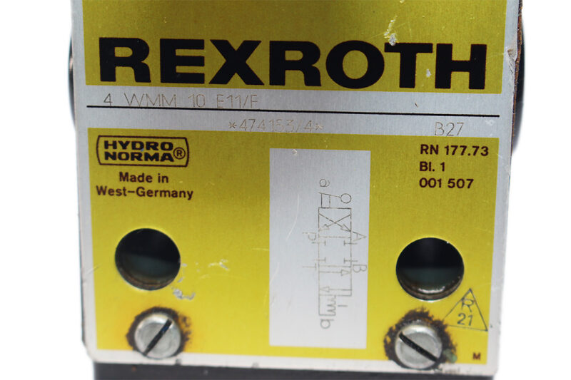 REXROTH 4WMM10E11/F MANUAL DIRECTIONAL VALVE