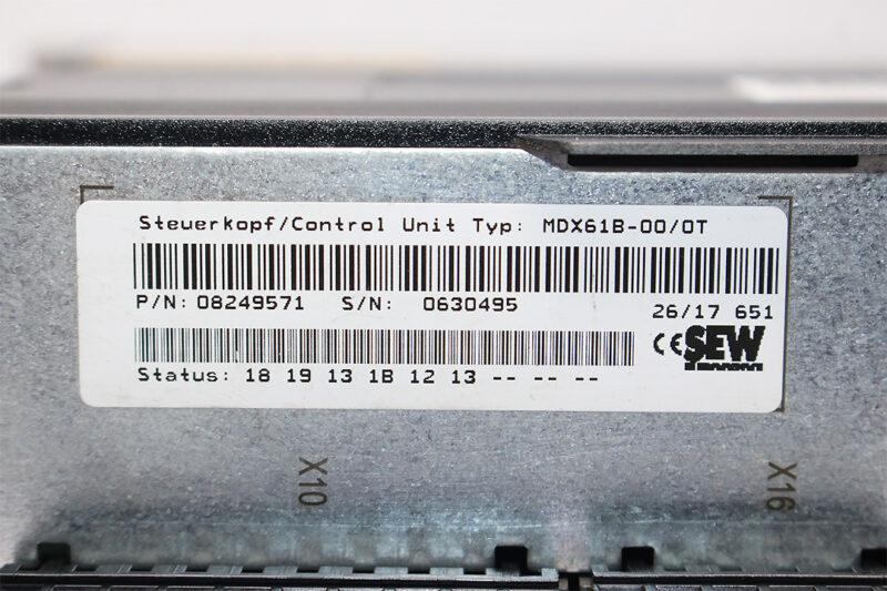 SEW MDX61B0015-5A3-4-0T/DEH11B/DFS INVERTER DRIVE MDX60A0015-5A3-4-00 2.8 KVA