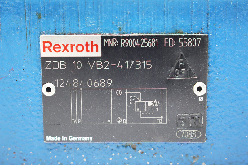 REXROTH R900425681 PRESSURE RELIEF VALVE ZDB 10 VB2-41/315