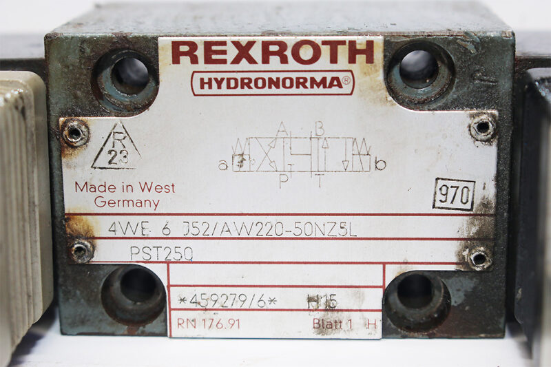 HYDRO NORMA REXROTH 4WE 6 J52/AW220-50NZ5L SOLENOID OPERATED DIRECTIONAL VALVE