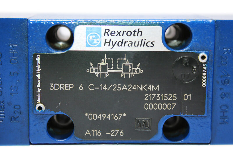 REXROTH R900494167 PROPORTIONAL PRESSURE REDUCING VALVE 3DREP 6 C-14/25A24NK4M