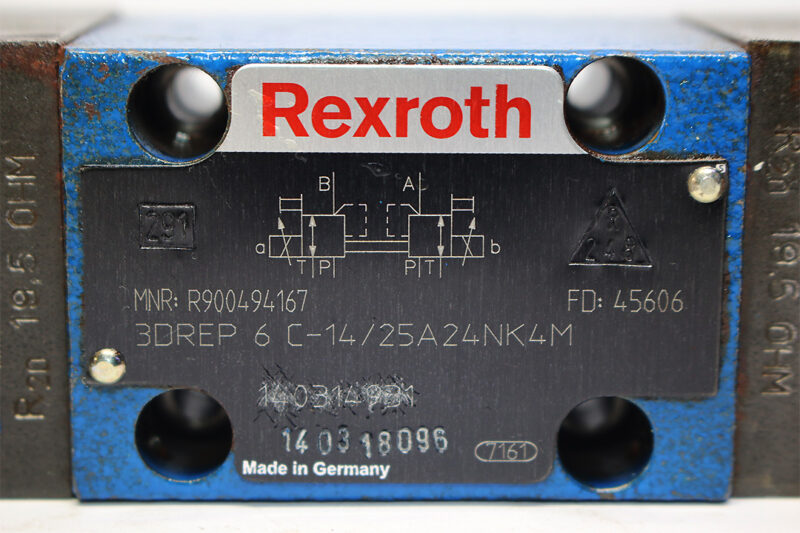 REXROTH R900494167 PROPORTIONAL PRESSURE REDUCING VALVE 3DREP 6 C-14/25A24NK4M