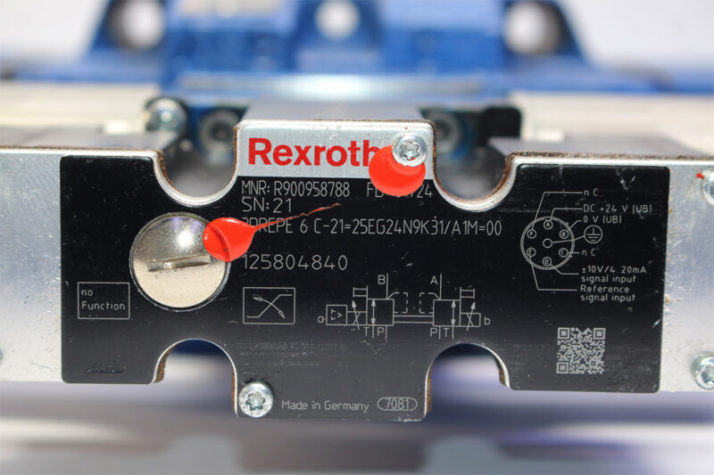 REXROTH R900958788,3DREPE6C-21=25EG24N9K31/A1M=00 PROPORTIONAL PRESSURE REDUCING VALVE R901190183