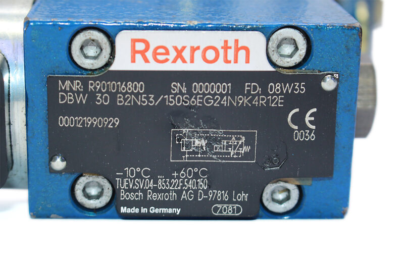 REXROTH R901016800 PRESSURE RELIEF VALVE DBW 30 B2N53/150S6EG24N9K4R12E