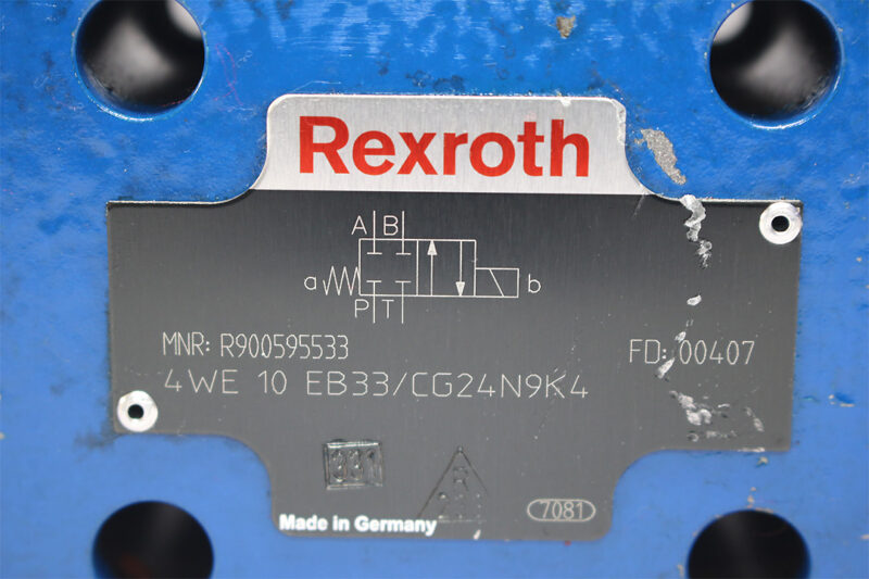 REXROTH R900595533 DIRECTIONAL CONTROL VALVE 4WE 10 EB33/CG24N9K4