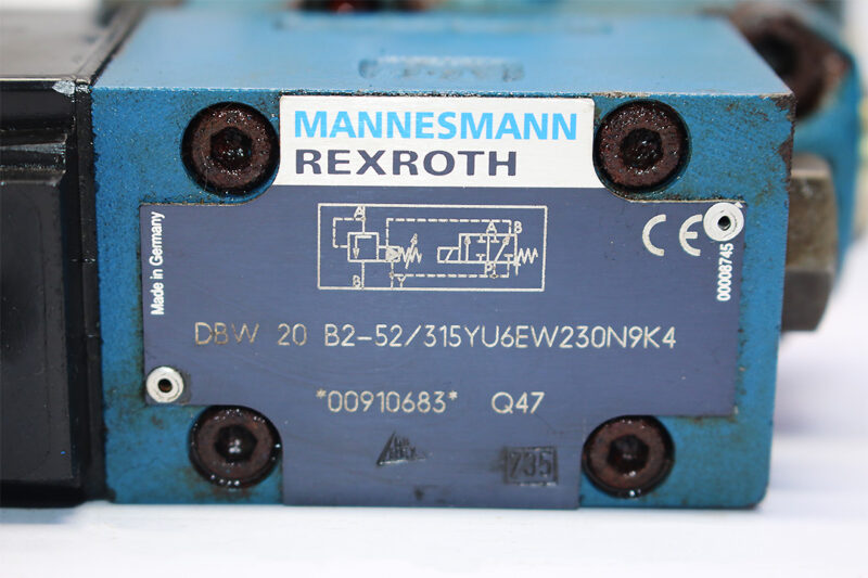 REXROTH R900910683 PRESSURE RELIEF VALVE DBW20B2-52/315YU6EW230N9K4