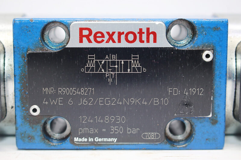 REXROTH R900548271 DIRECTIONAL CONTROL VALVE 4WE 6 J62/EG24N9K4/B10