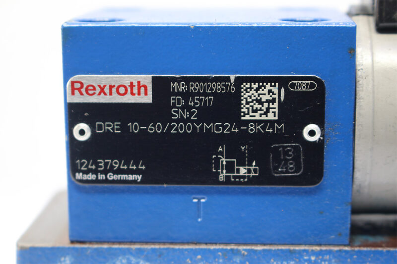 REXROTH R901298576 PROPORTIONAL PRESSURE REDUCING VALVE DRE10-60/200YMG24-8K4M