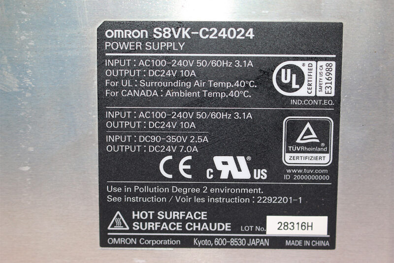 OMRON S8VK-C24024 POWER SUPPLY