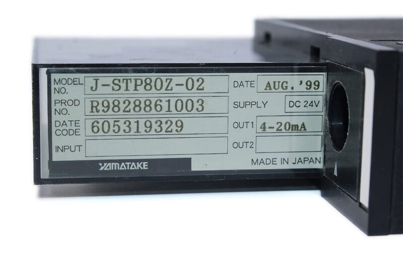 YAMATAKE J-STP80Z-02 CONTROLLER