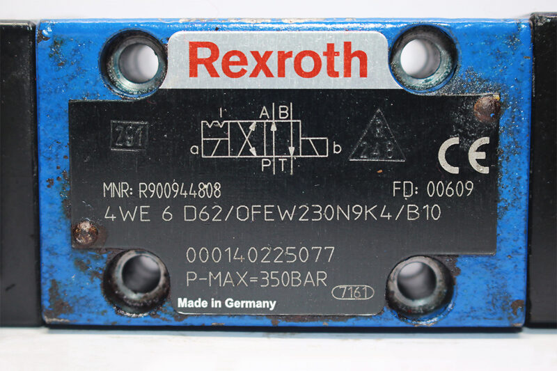 REXROTH R900944808 DIRECTIONAL CONTROL VALVE 4WE6D62/OFEW230N9K4/B10