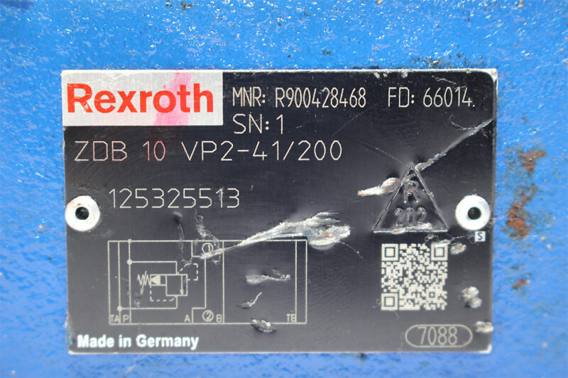 REXROTH R900428468 PRESSURE RELIEF VALVE ZDB10VP2-41/200