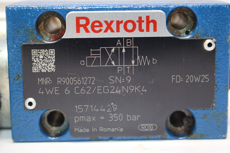 REXROTH R900561272 SOLENOID OPERATED DIRECTIONAL VALVE 4WE 6 C62/EG24N9K4