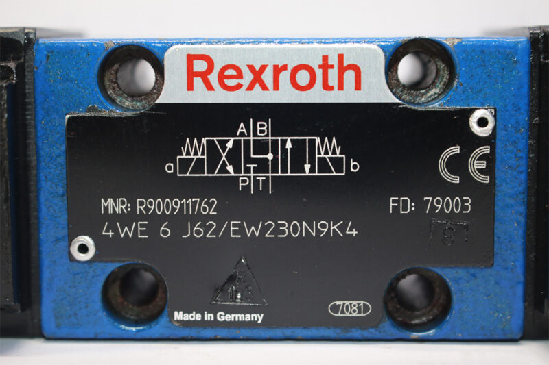 REXROTH R900911762 DIRECTIONAL CONTROL VALVE 4WE6J62/EW230N9K4