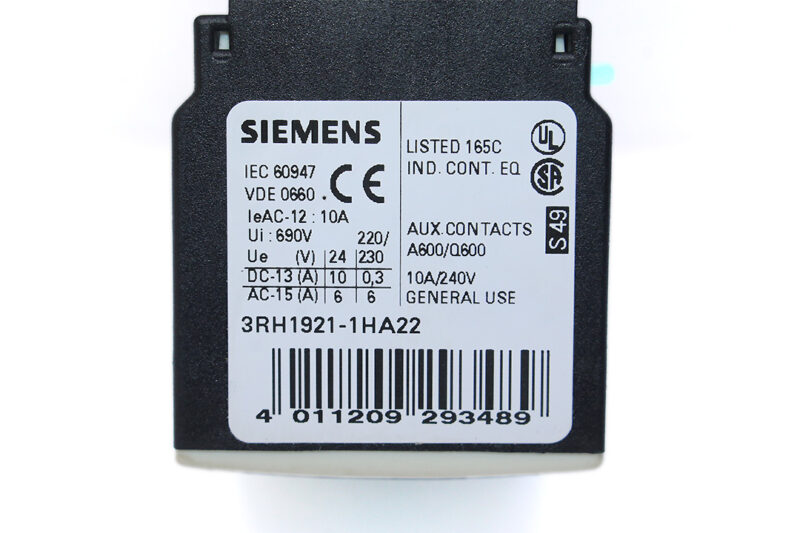 SIEMENS 3RT1025-1AP04 POWER CONTACTOR