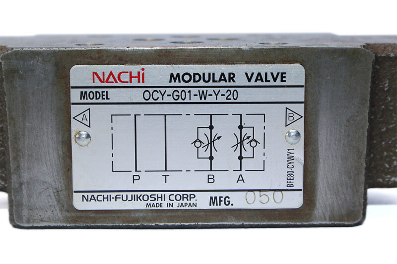 NACHI OCY-G01-W-Y-20 FLOW REGULATOR MODULAR VALVE