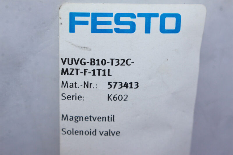 FESTO VUVG-B10-T32C-MZT-F-1T1L Air solenoid valve 573413