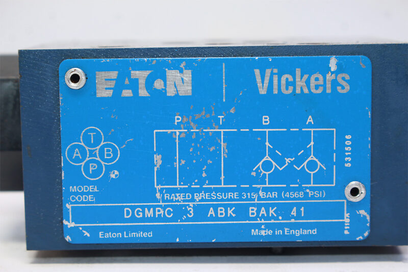 VICKERS DGMPC 3 ABK BAK 41 PRESSURE REDUCING VALVE