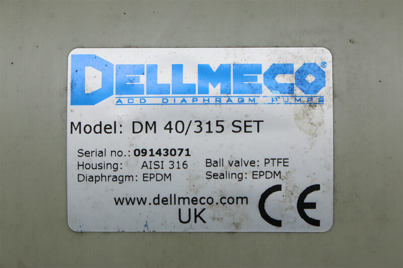 DELLMECO DM 40/315 SET DIAPHRAGM PUMP - Image 2