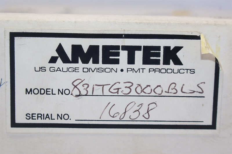 AMETEK 831 PRESSURE TRANSMITTER 831TG3000BLS 0...3000 PSI