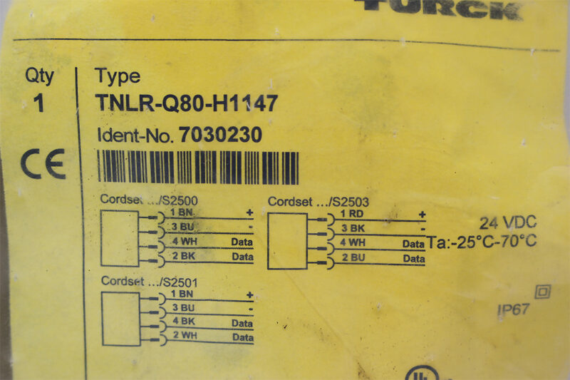 TURCK TNLR-Q80-H1147 HF Read/Write Head 7030230