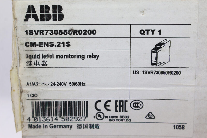 ABB CM-ENS.21S Liquid level monitoring relay 1SVR730850R0200