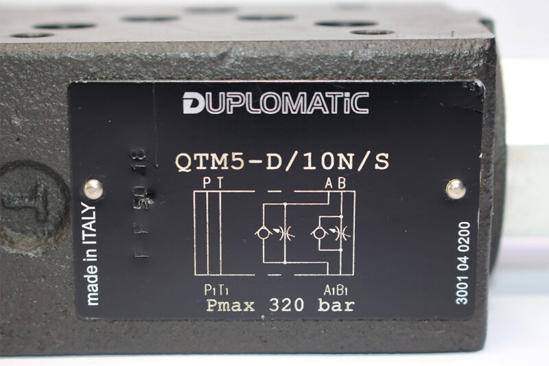 DUPLOMATIC QTM5-D/10N/S FLOW RESTRICTOR VALVE