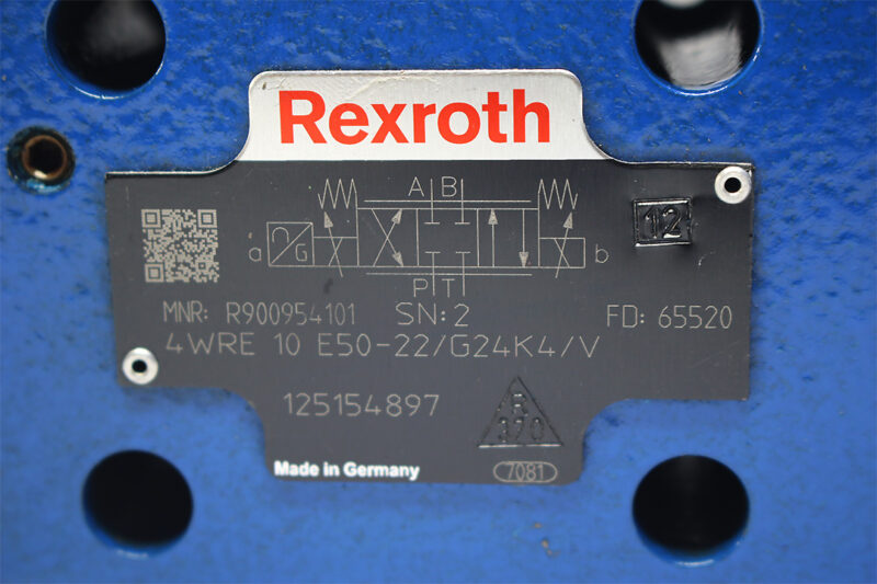 REXROTH R900954101 PROPORTIONAL DIRECTIONAL VALVE 4WRE 10 E50-22/G24K4/V