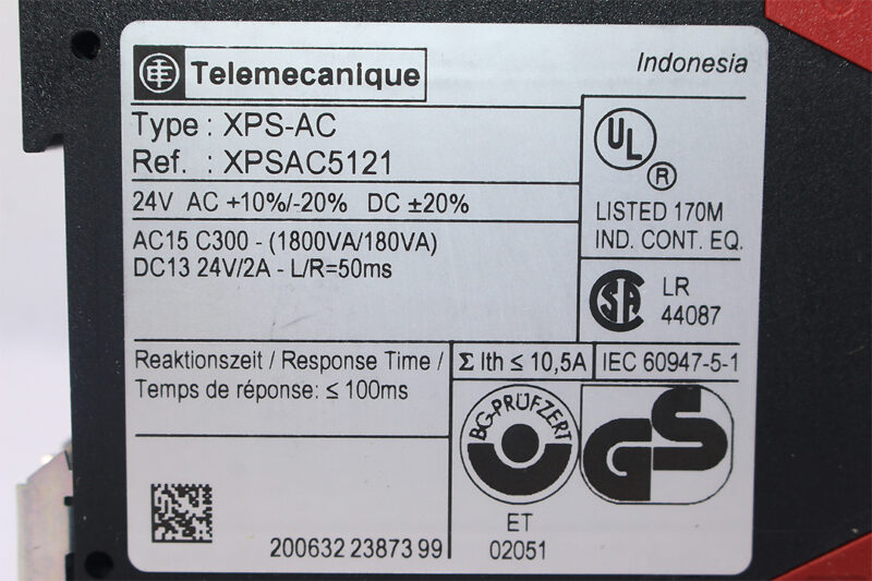 TELEMECANIQUE XPSAC5121 EMERGENCY STOP