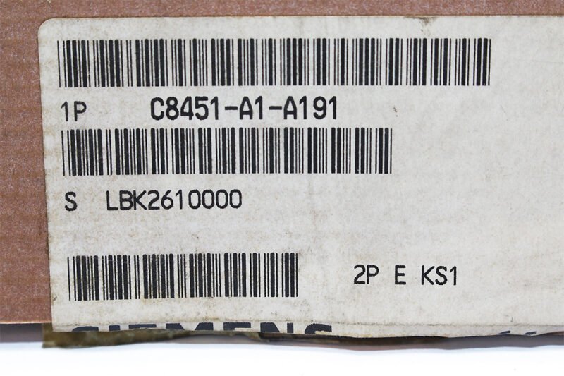 SIEMENS C8451-A1-A191 PARALLEL IO MODULE