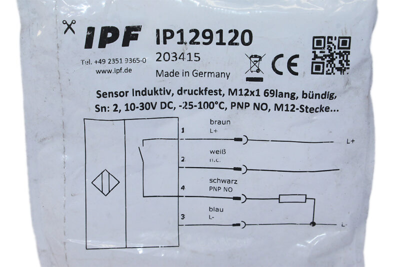 IPF IP129120 INDUCTIVE SENSOR